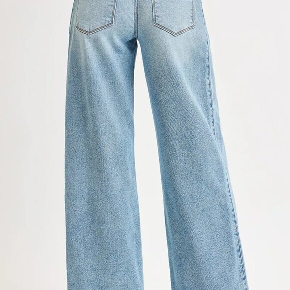 RISEN Mid Rise Wide Barrel Transferable Leg‎ Snap Jeans - Picture 8 of 11